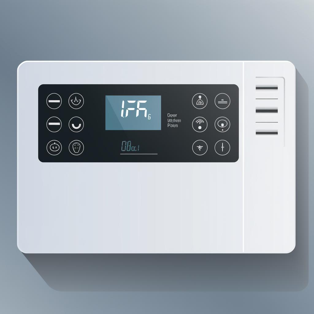 A blank display on a Samsung refrigerator control panel