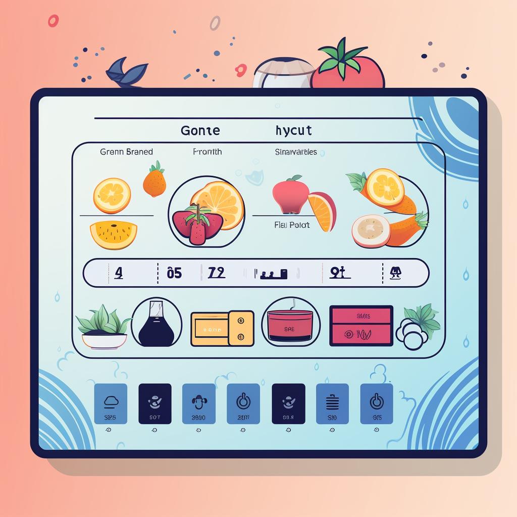 A working display on a Samsung refrigerator control panel